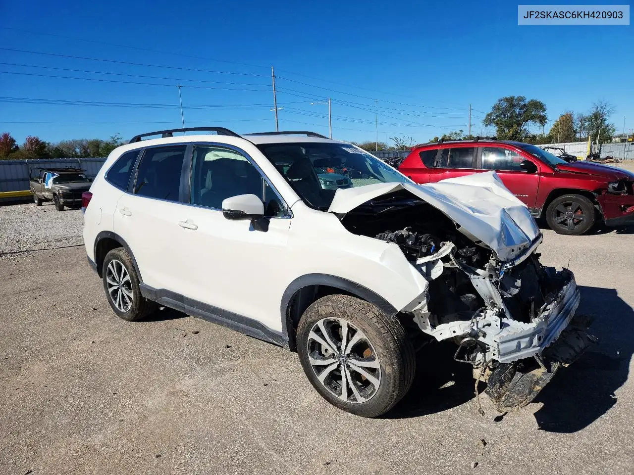 2019 SUBARU FORESTER VIN JF2SKASC6KH420903 — фото 4