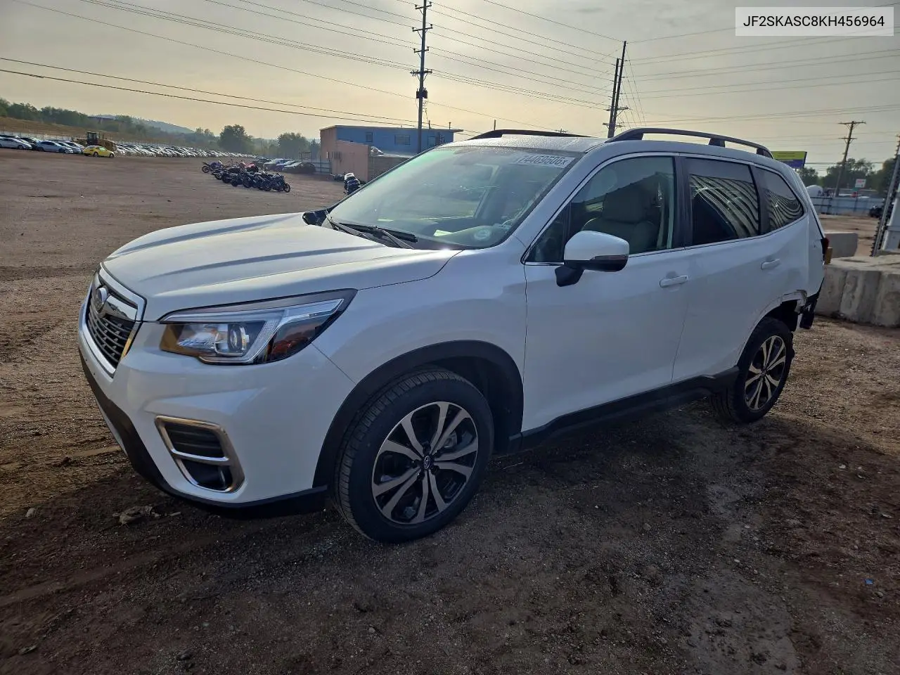 SUBARU FORESTER 2019, VIN JF2SKASC8KH456964