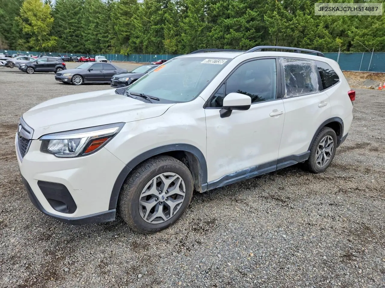 SUBARU FORESTER 2020, VIN JF2SKAJC7LH514887