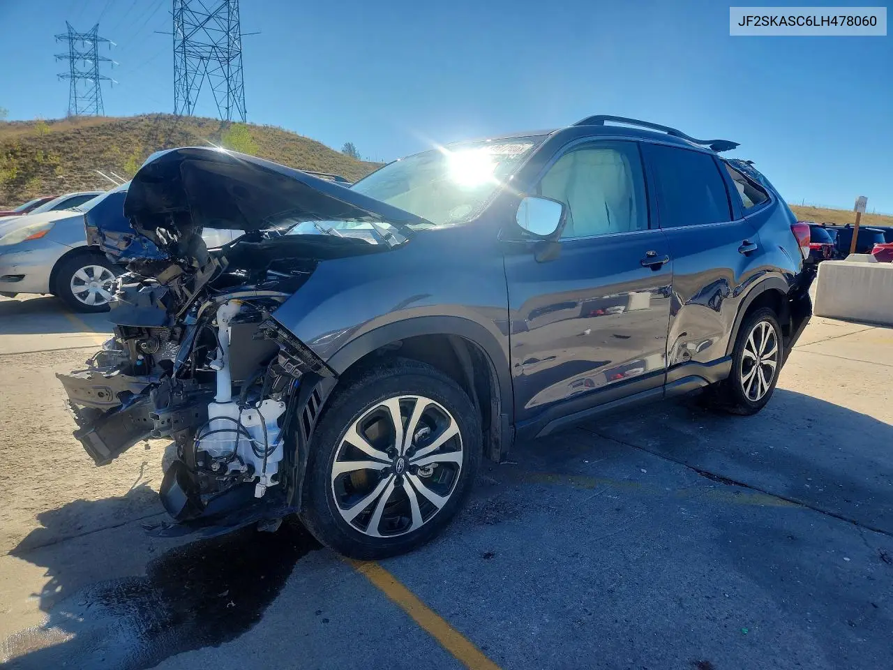 SUBARU FORESTER 2020, VIN JF2SKASC6LH478060