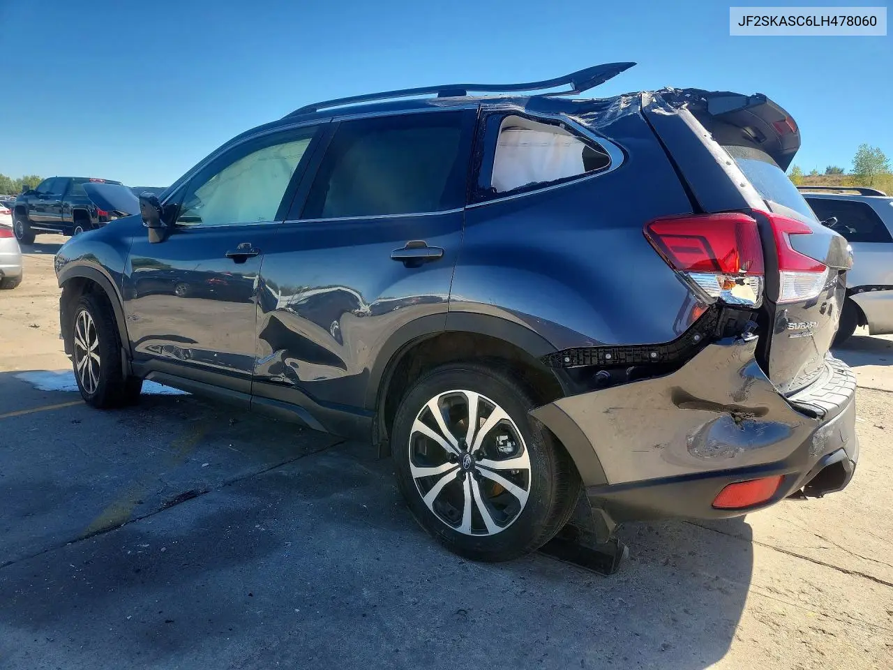 2020 SUBARU FORESTER VIN JF2SKASC6LH478060 — фото 2