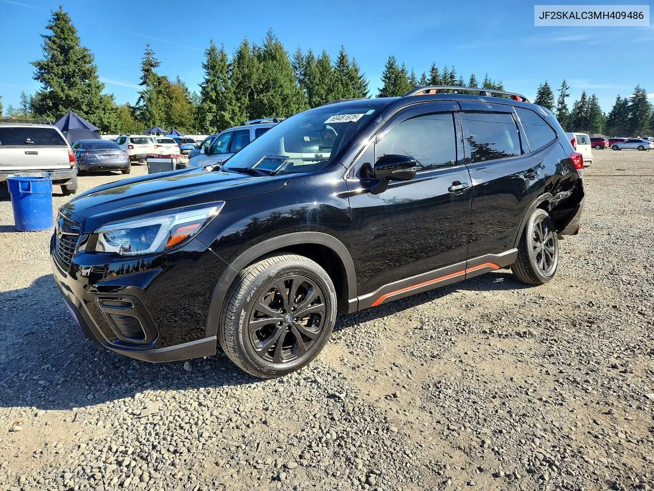 SUBARU FORESTER 2021, VIN JF2SKALC3MH409486