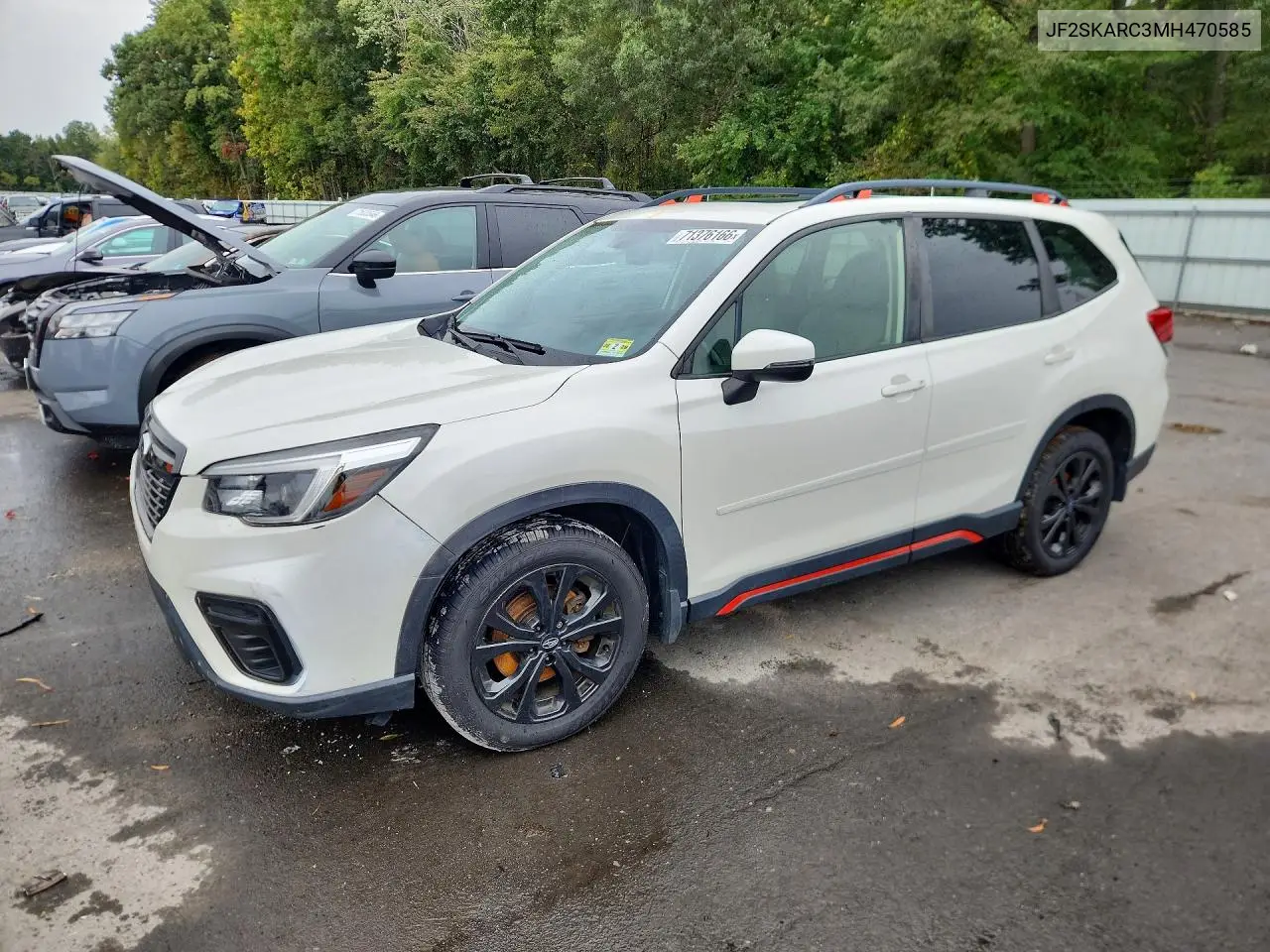 SUBARU FORESTER 2021, VIN JF2SKARC3MH470585