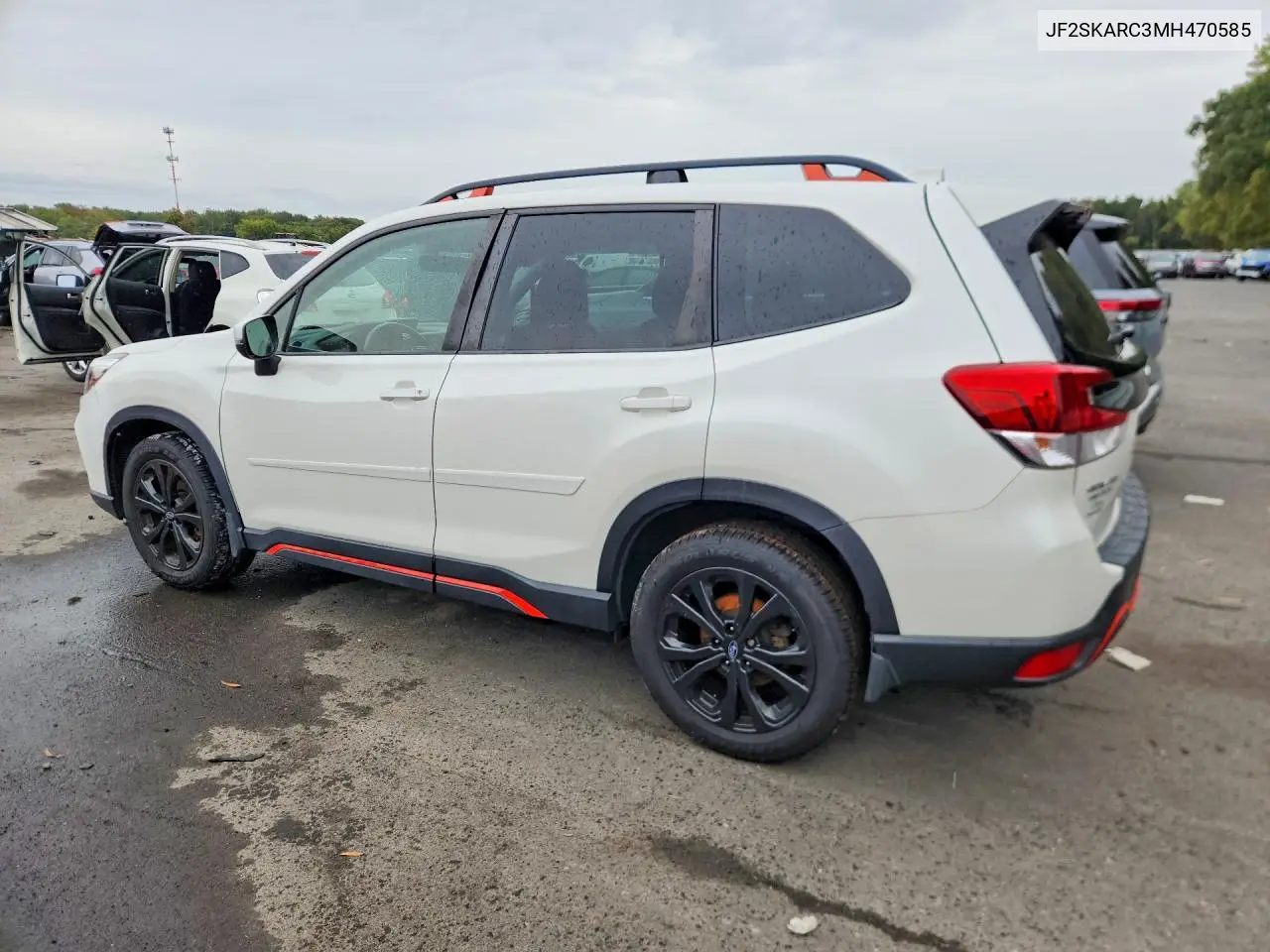 2021 SUBARU FORESTER VIN JF2SKARC3MH470585 — фото 2