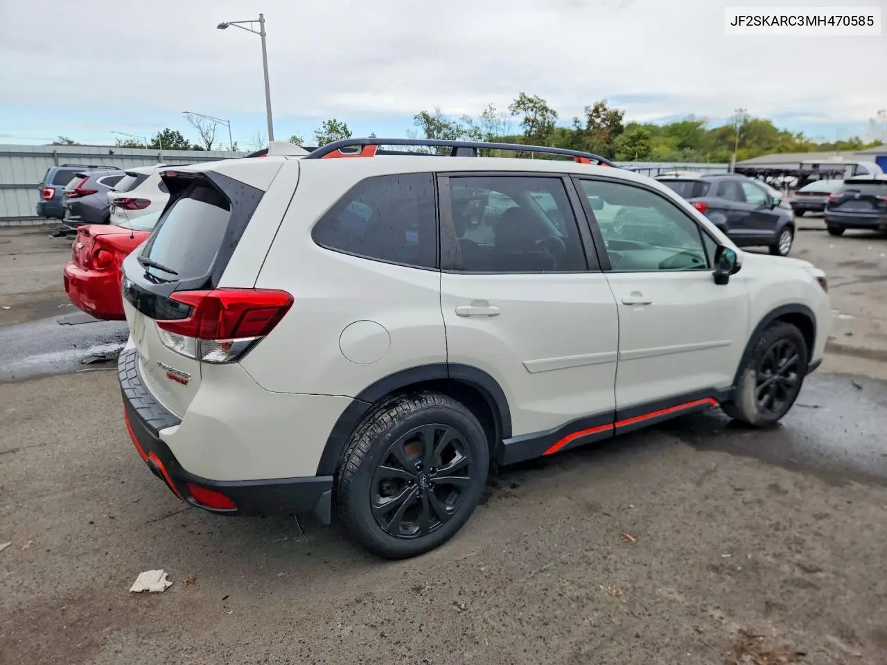 2021 SUBARU FORESTER VIN JF2SKARC3MH470585 — фото 3