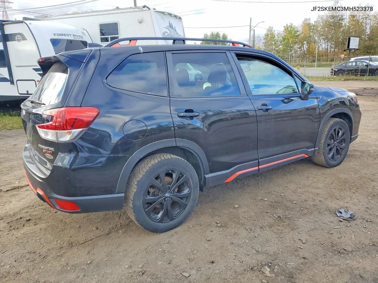 2021 SUBARU FORESTER VIN JF2SKEMC3MH523378 — фото 3