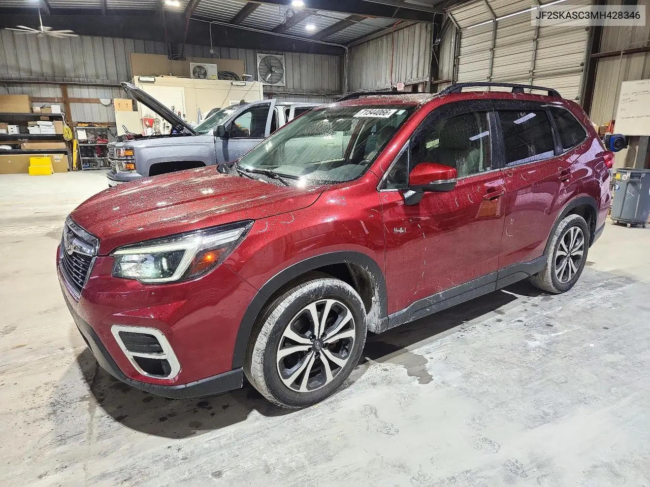 SUBARU FORESTER 2021, VIN JF2SKASC3MH428346