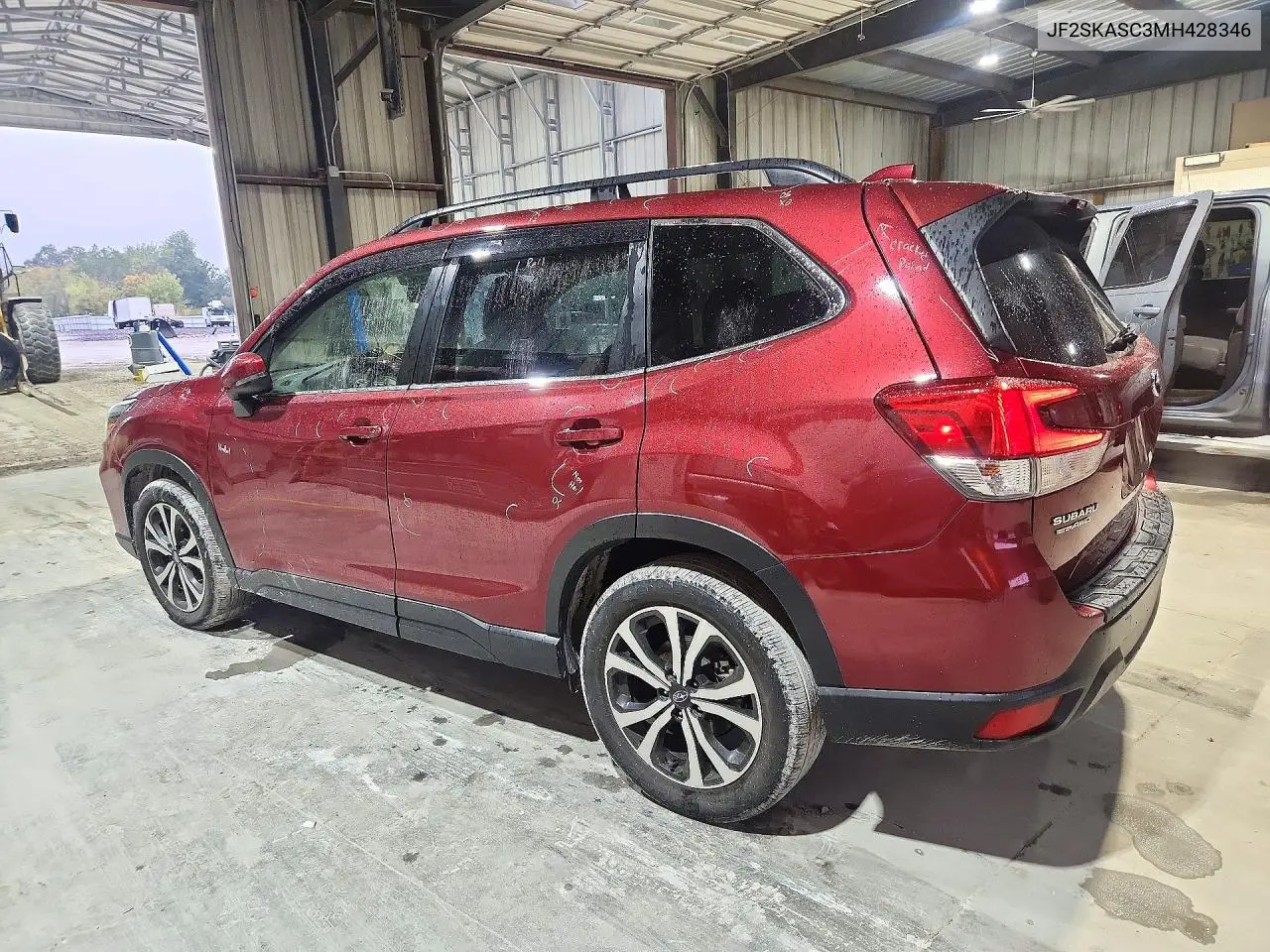 2021 SUBARU FORESTER VIN JF2SKASC3MH428346 — фото 2