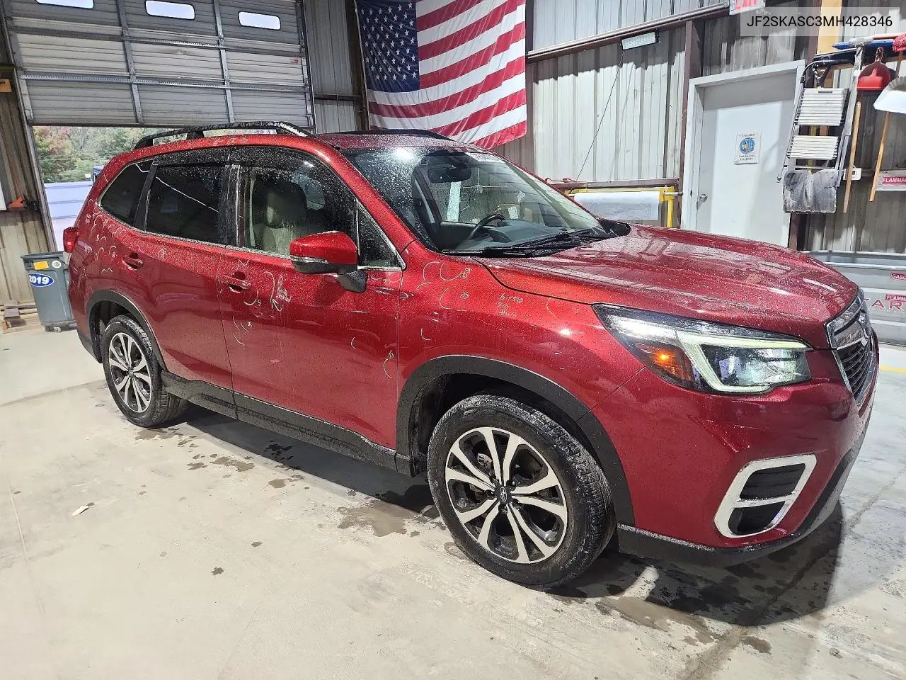 2021 SUBARU FORESTER VIN JF2SKASC3MH428346 — фото 4