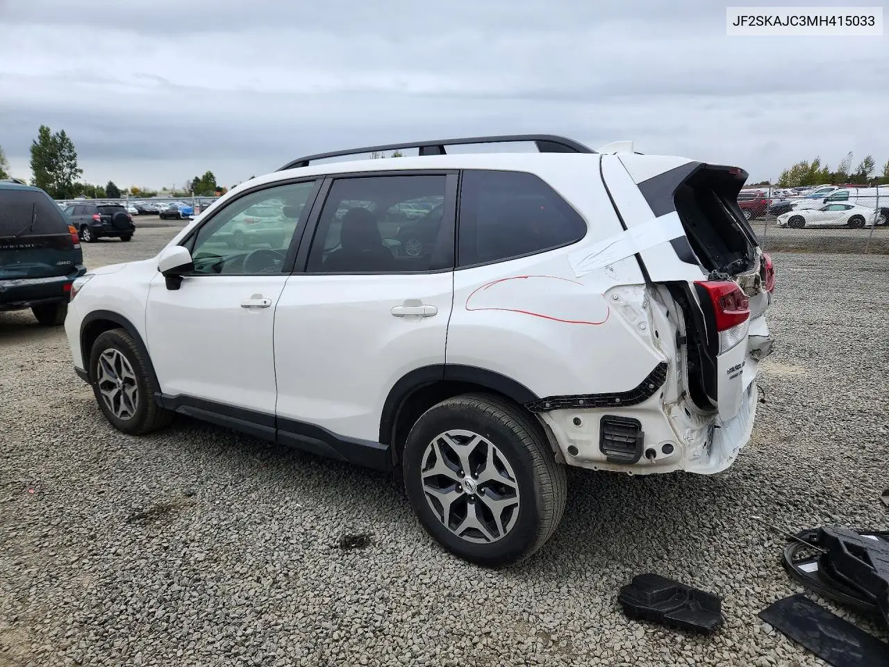 2021 SUBARU FORESTER VIN JF2SKAJC3MH415033 — фото 3