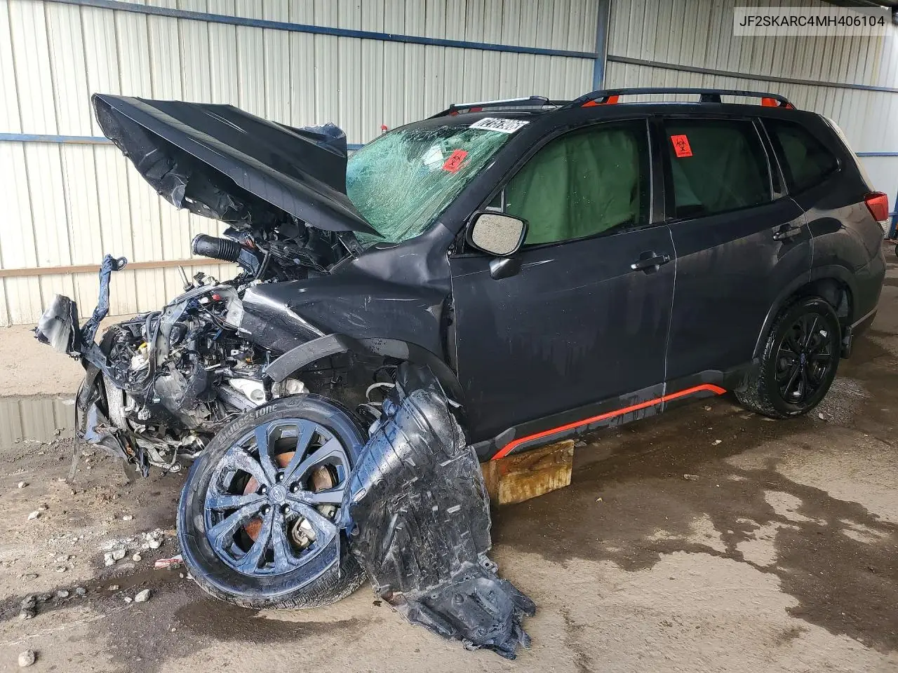 SUBARU FORESTER 2021, VIN JF2SKARC4MH406104