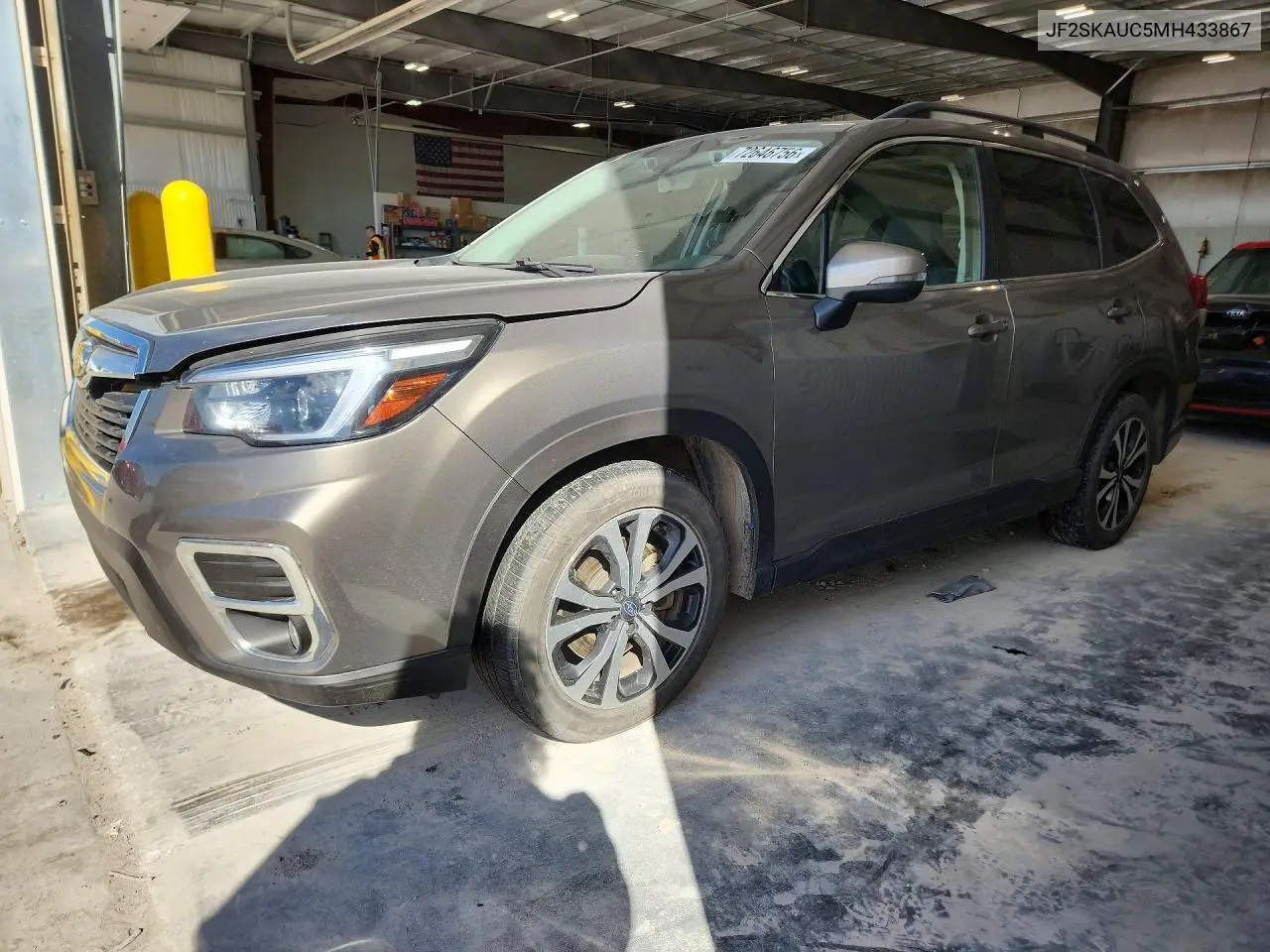SUBARU FORESTER 2021, VIN JF2SKAUC5MH433867