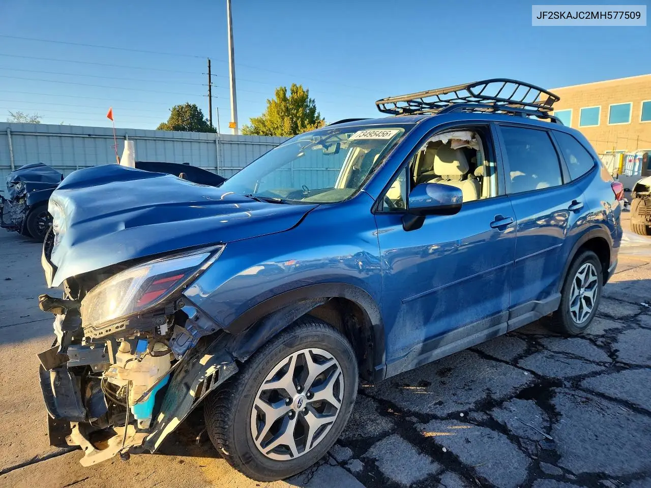 SUBARU FORESTER 2021, VIN JF2SKAJC2MH577509