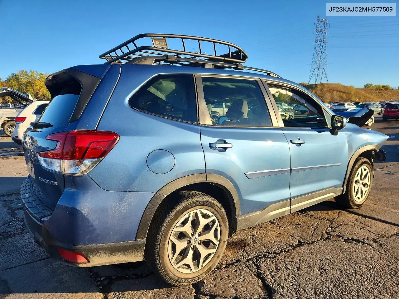 2021 SUBARU FORESTER VIN JF2SKAJC2MH577509 — фото 3