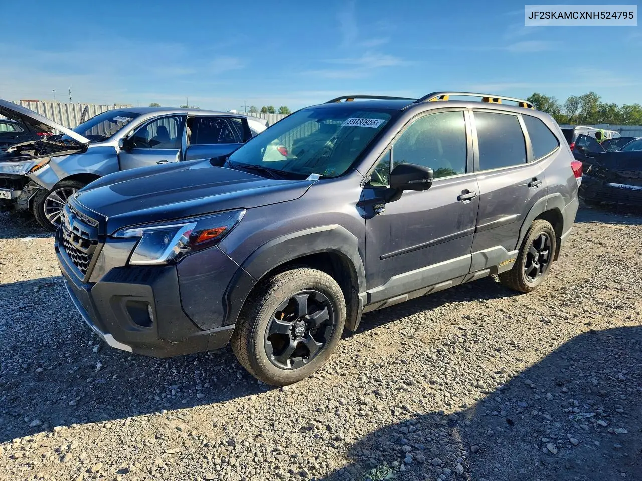 SUBARU FORESTER 2022, VIN JF2SKAMCXNH524795