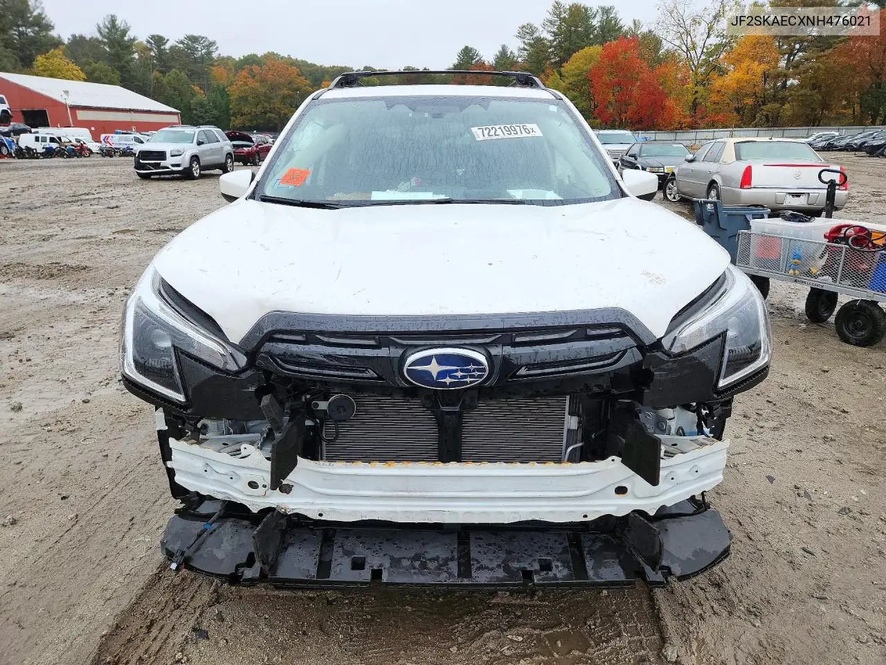 SUBARU FORESTER 2022, VIN JF2SKAECXNH476021