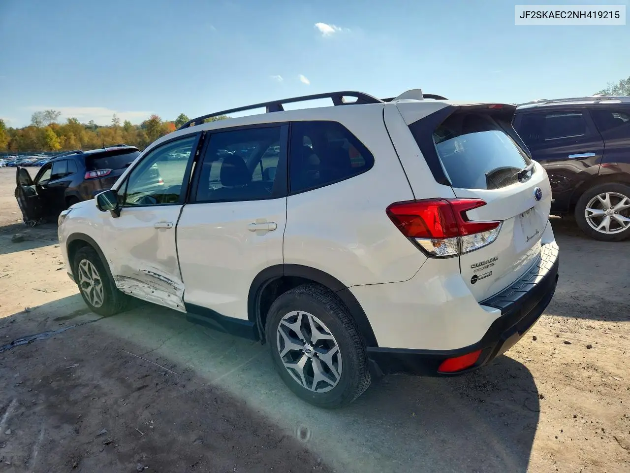 2022 SUBARU FORESTER VIN JF2SKAEC2NH419215 — фото 2