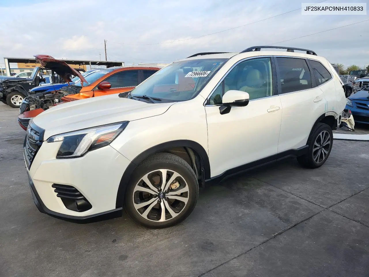 SUBARU FORESTER 2022, VIN JF2SKAPC9NH410833