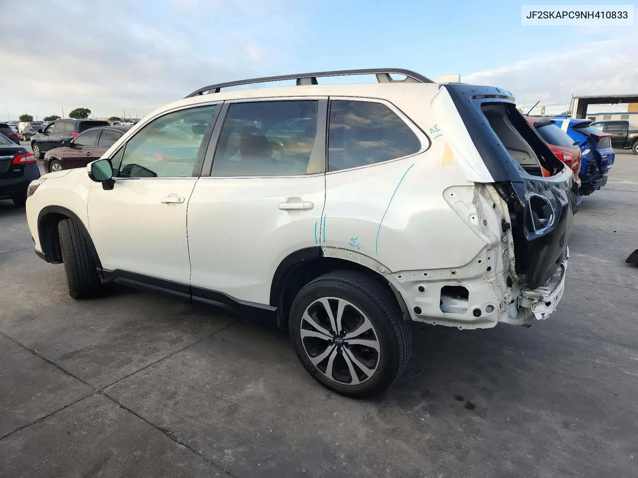 2022 SUBARU FORESTER VIN JF2SKAPC9NH410833 — фото 2