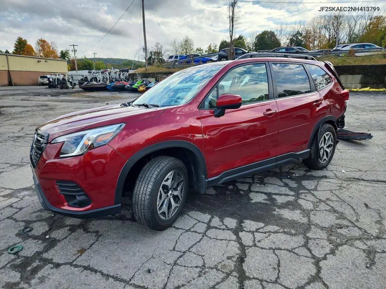 SUBARU FORESTER 2022, VIN JF2SKAEC2NH413799