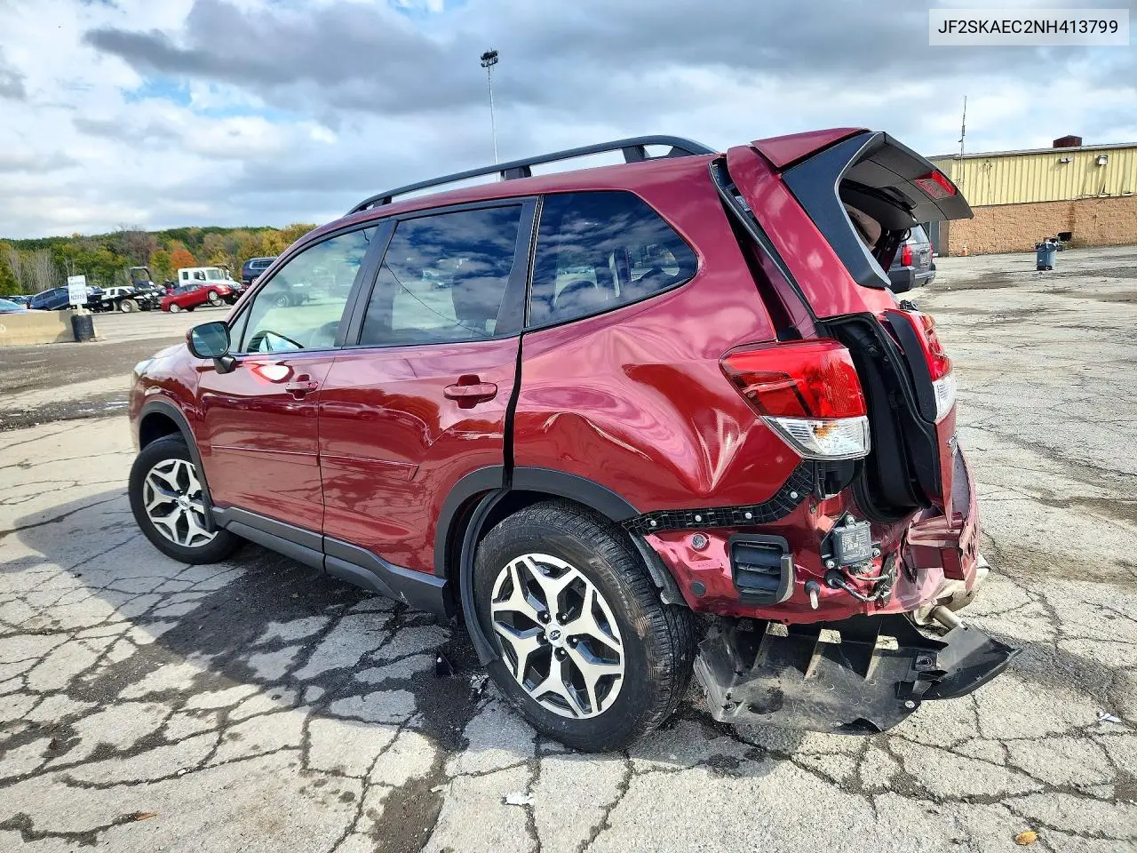 2022 SUBARU FORESTER VIN JF2SKAEC2NH413799 — фото 2
