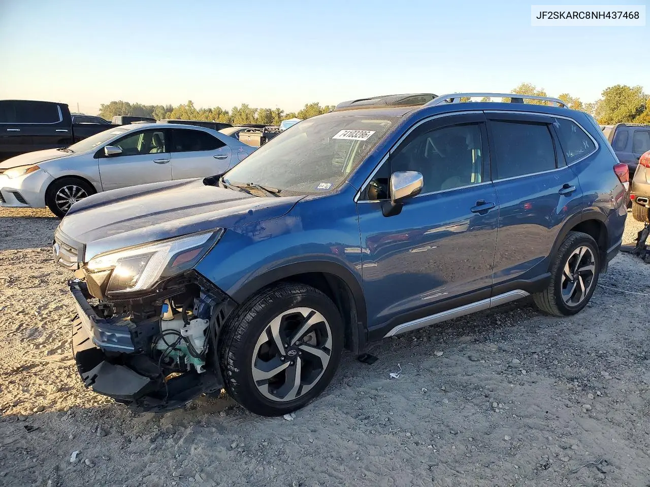SUBARU FORESTER 2022, VIN JF2SKARC8NH437468