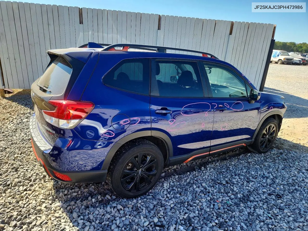 2023 SUBARU FORESTER VIN JF2SKAJC3PH473986 — фото 3
