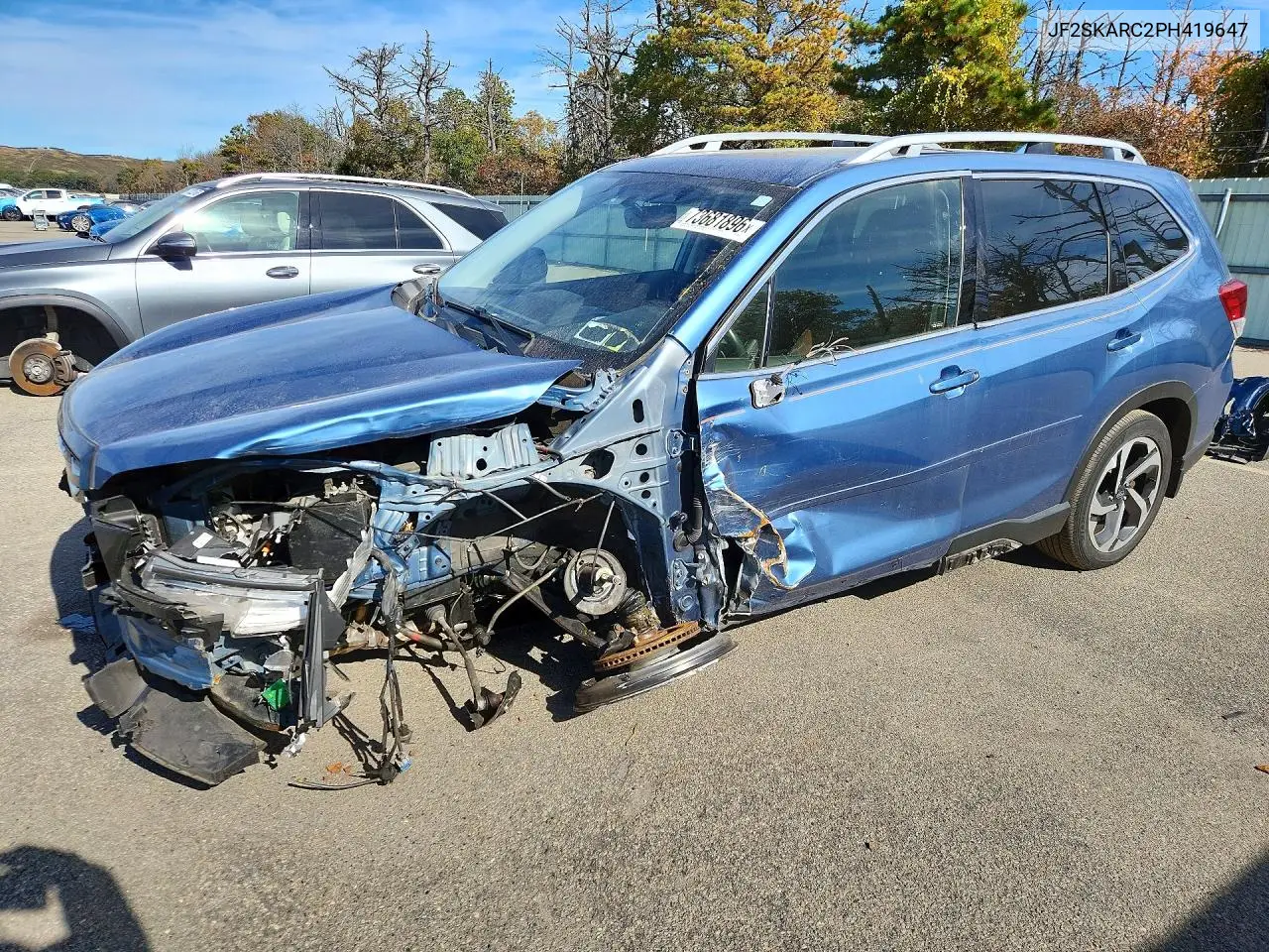 SUBARU FORESTER 2023, VIN JF2SKARC2PH419647