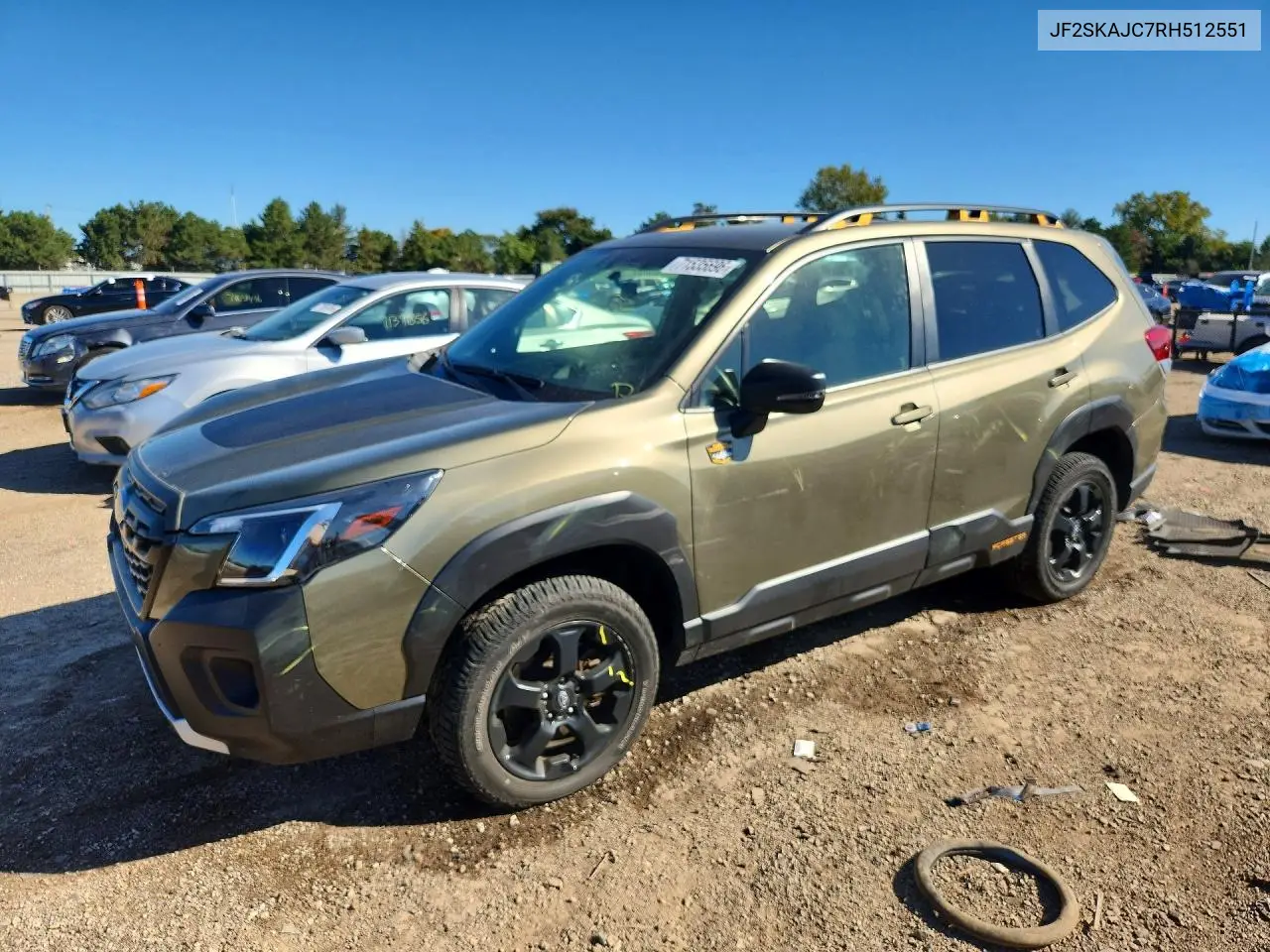 SUBARU FORESTER 2024, VIN JF2SKAJC7RH512551
