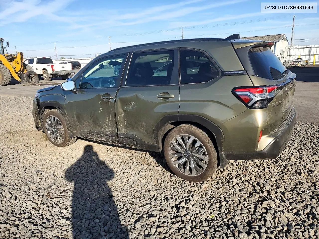 2025 SUBARU FORESTER VIN JF2SLDTC7SH481643 — фото 2