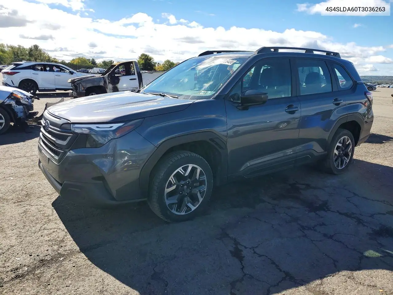 SUBARU FORESTER 2026, VIN 4S4SLDA60T3036263