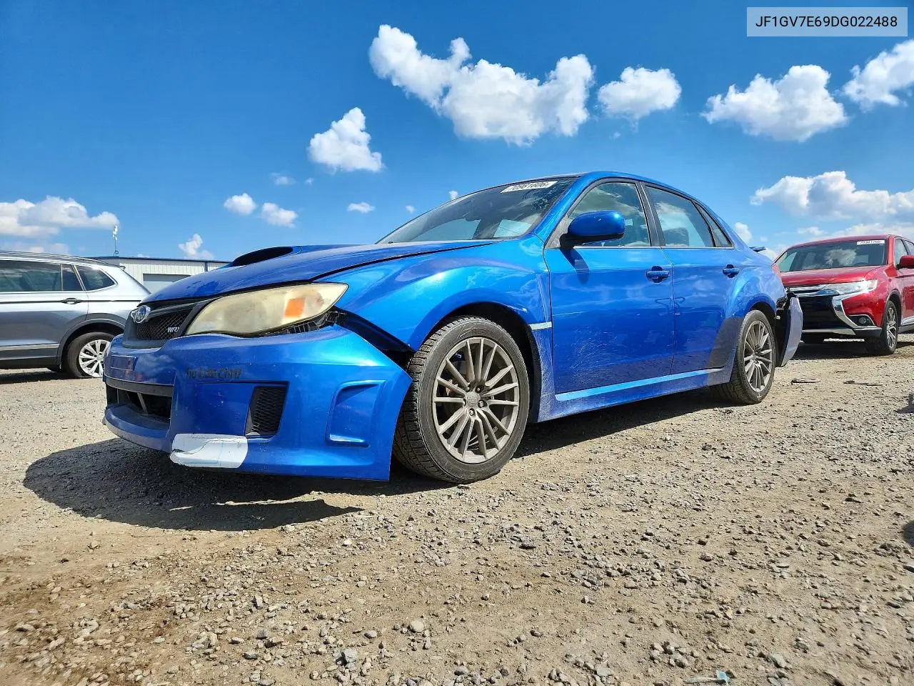 SUBARU IMPREZA WRX 2013, VIN JF1GV7E69DG022488