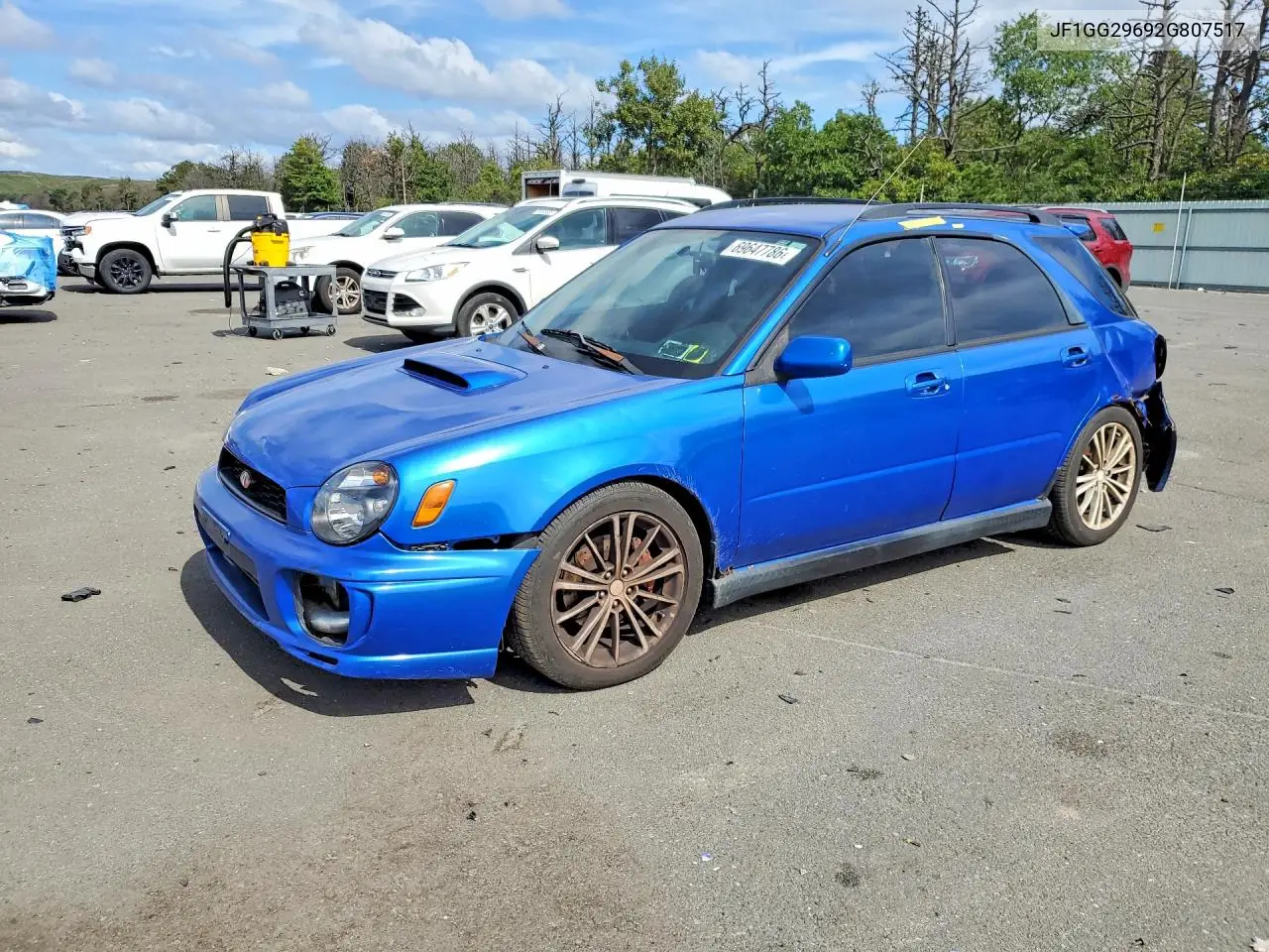 SUBARU IMPREZA 2002, VIN JF1GG29692G807517