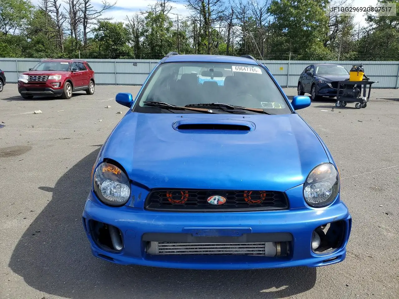 2002 SUBARU IMPREZA VIN JF1GG29692G807517 — фото 5