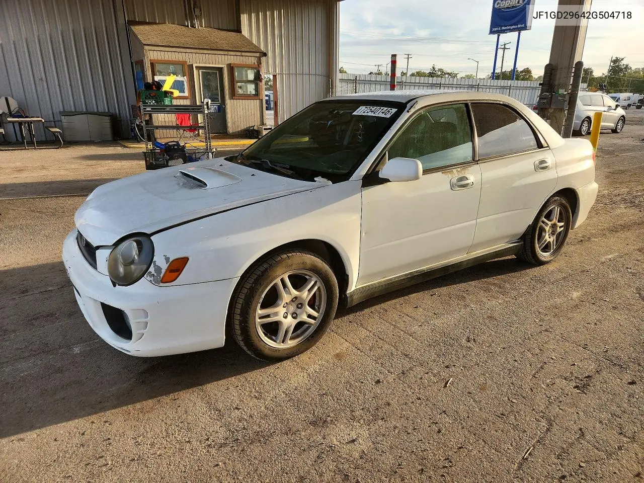 SUBARU IMPREZA 2002, VIN JF1GD29642G504718