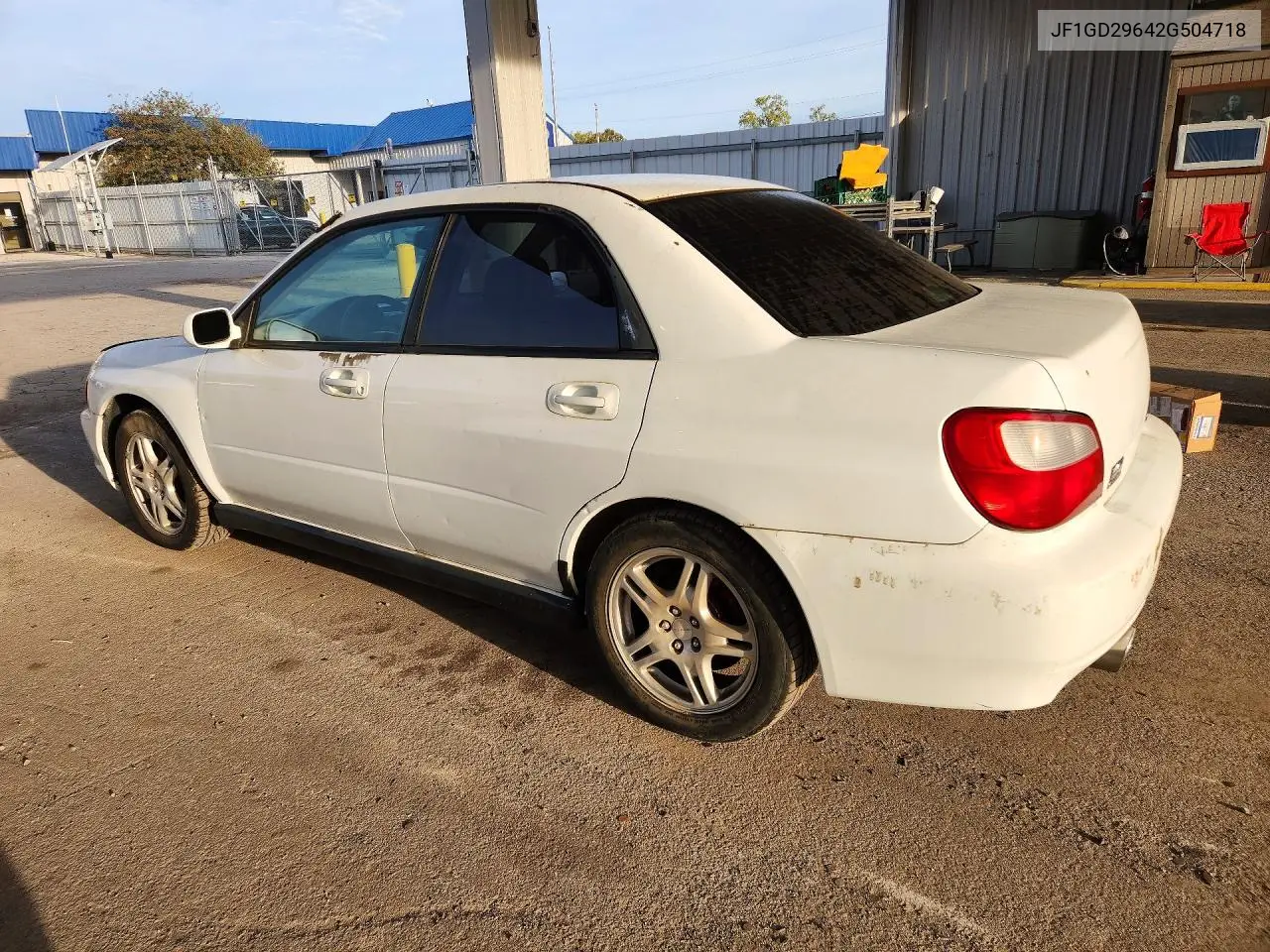 2002 SUBARU IMPREZA VIN JF1GD29642G504718 — фото 2