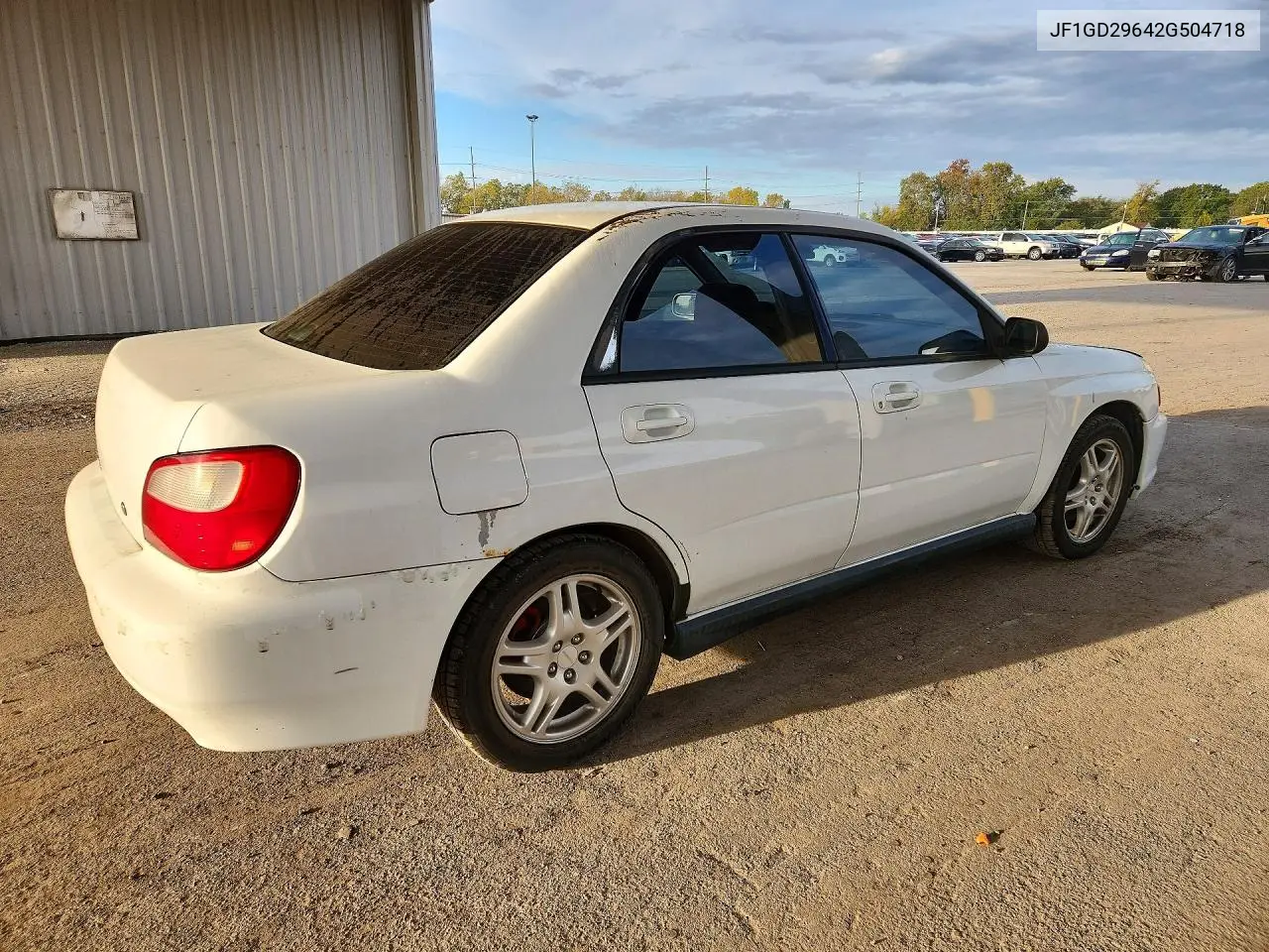 2002 SUBARU IMPREZA VIN JF1GD29642G504718 — фото 3