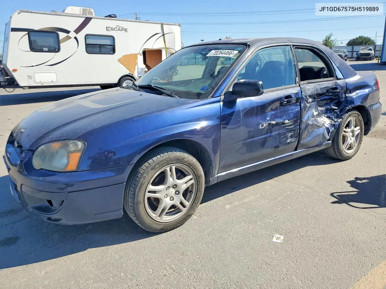 SUBARU IMPREZA 2005, VIN JF1GD67575H519889
