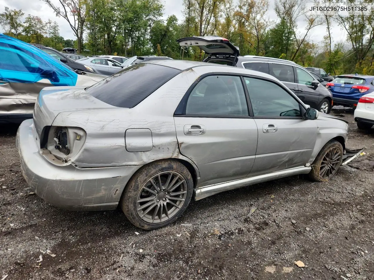 2005 SUBARU IMPREZA VIN JF1GD29675H511385 — фото 3