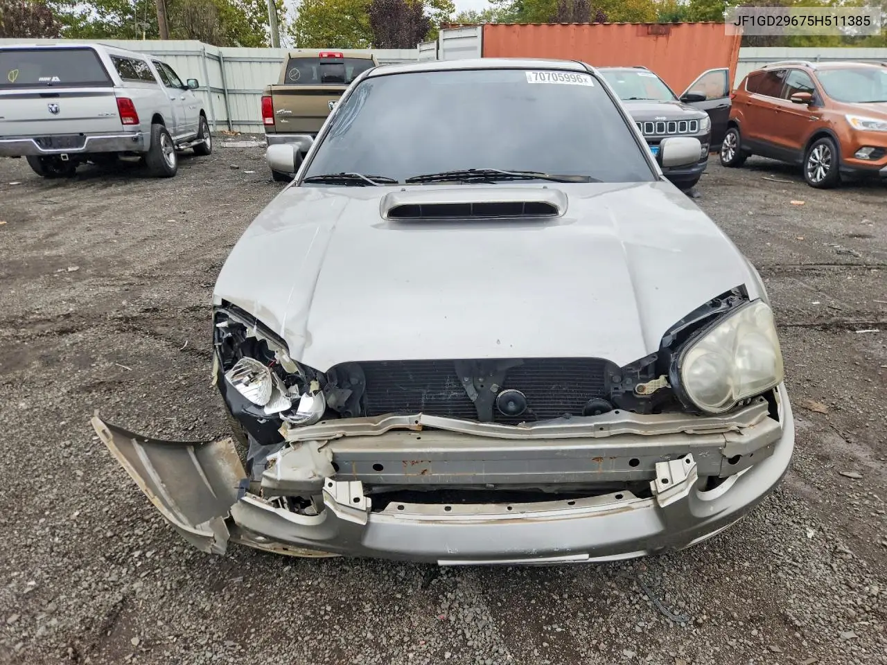2005 SUBARU IMPREZA VIN JF1GD29675H511385 — фото 5