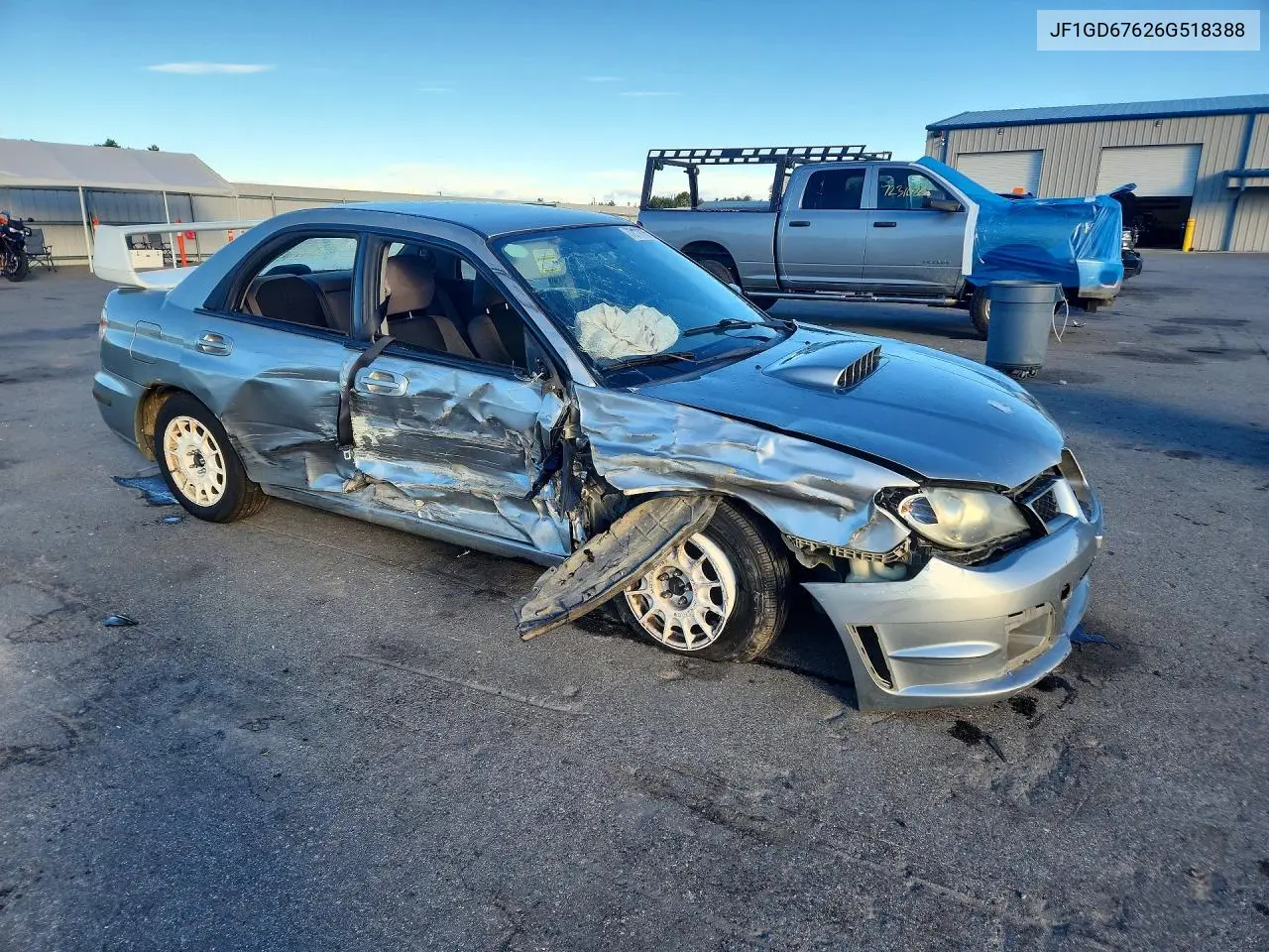 2006 SUBARU IMPREZA VIN JF1GD67626G518388 — фото 4