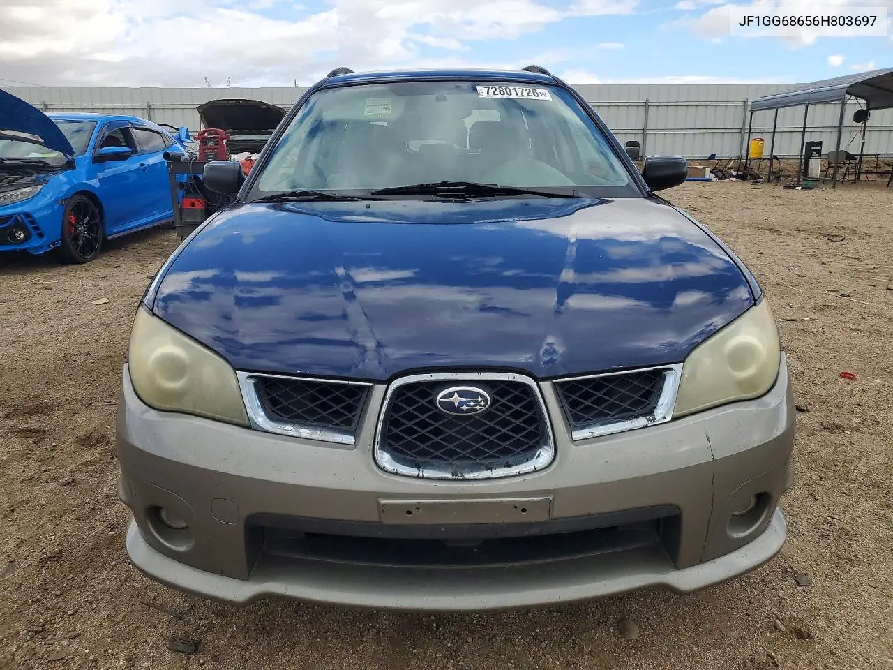 2006 SUBARU IMPREZA VIN JF1GG68656H803697 — фото 5