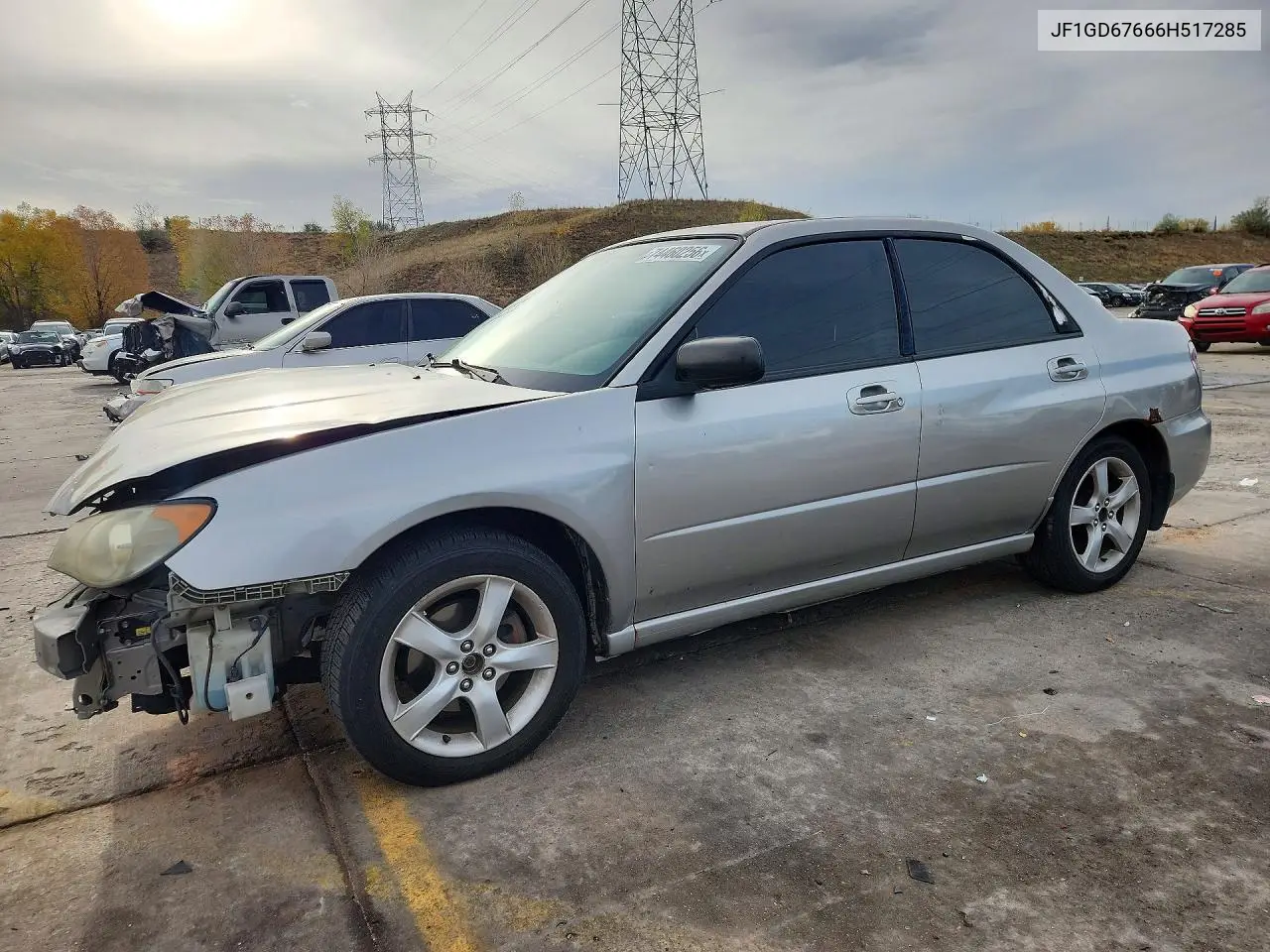 SUBARU IMPREZA 2006, VIN JF1GD67666H517285