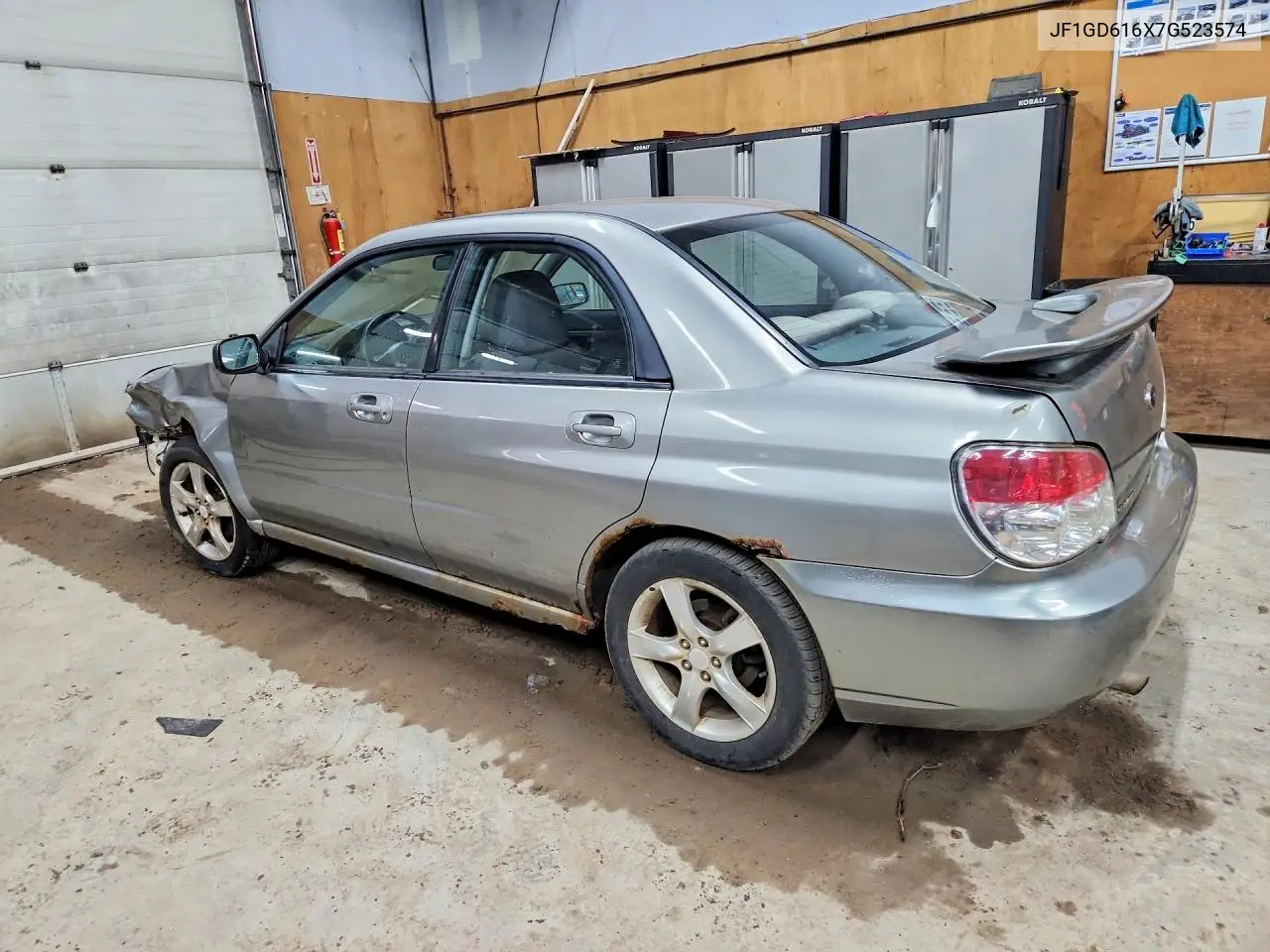 2007 SUBARU IMPREZA VIN JF1GD616X7G523574 — фото 2