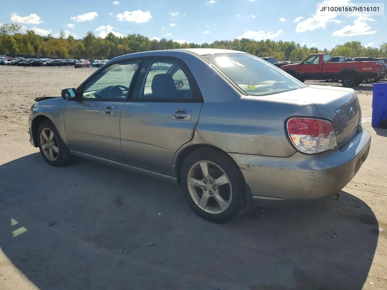 2007 SUBARU IMPREZA VIN JF1GD61667H516101 — фото 2