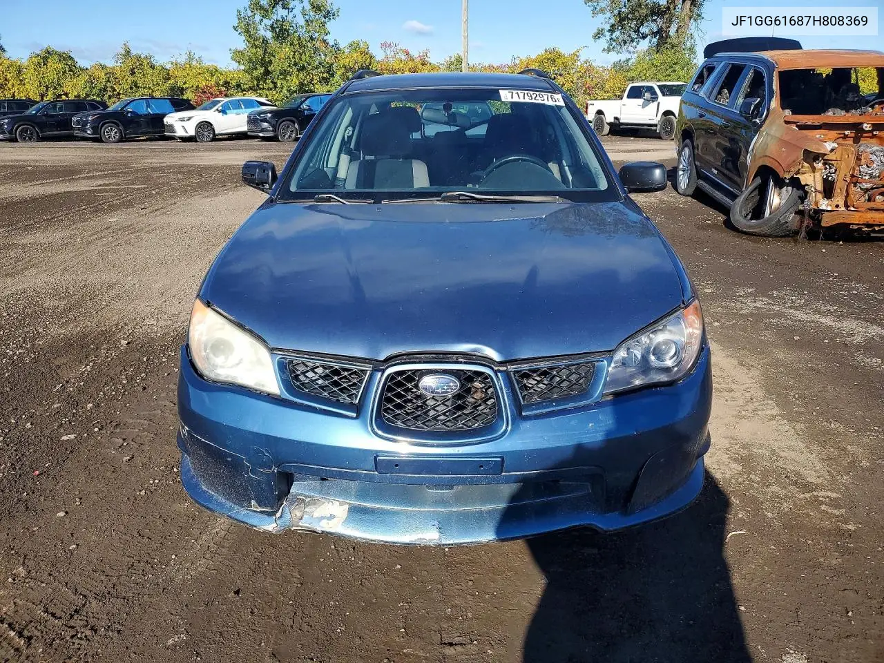 2007 SUBARU IMPREZA VIN JF1GG61687H808369 — фото 5