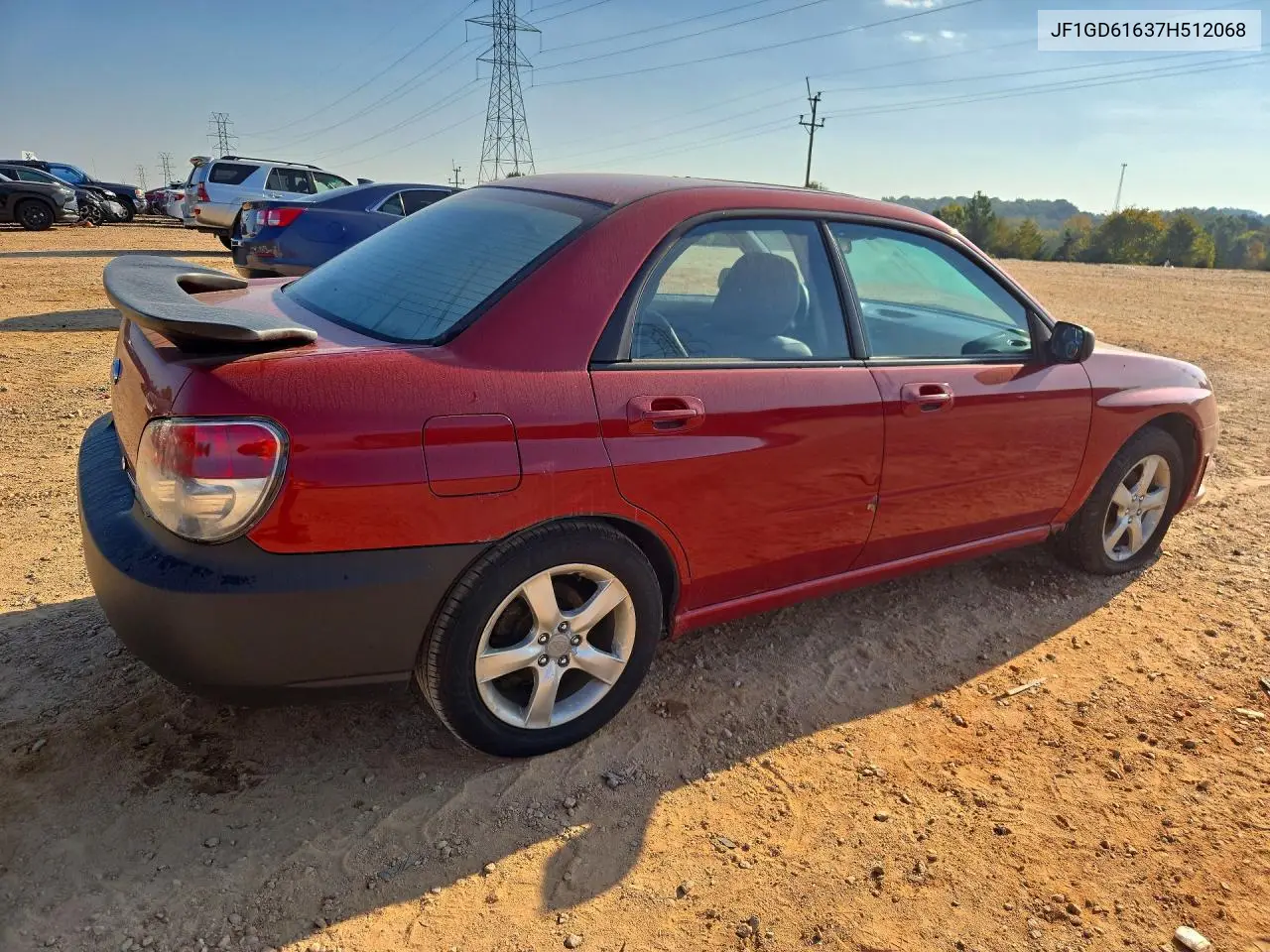 2007 SUBARU IMPREZA VIN JF1GD61637H512068 — фото 3