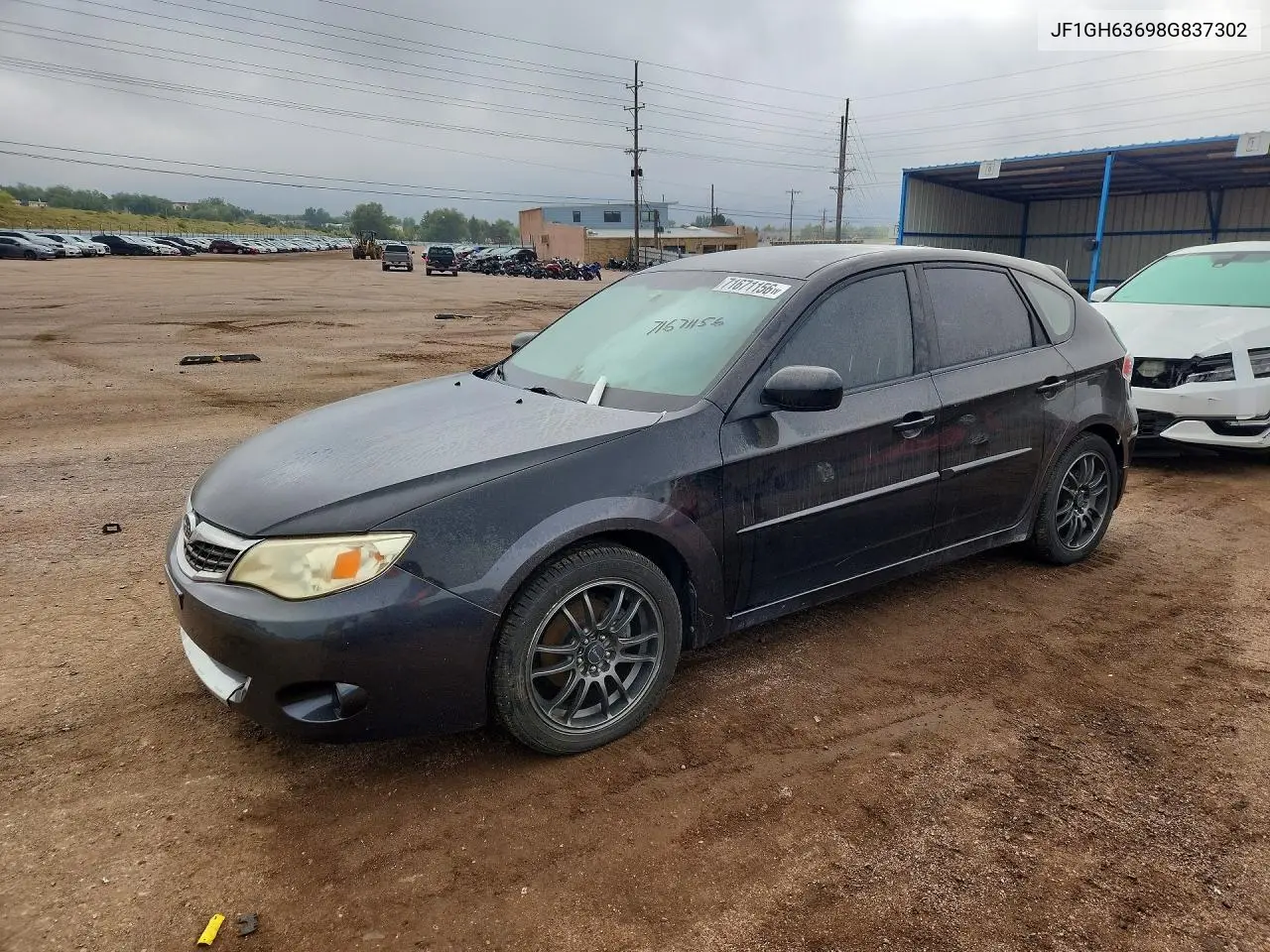 SUBARU IMPREZA 2008, VIN JF1GH63698G837302
