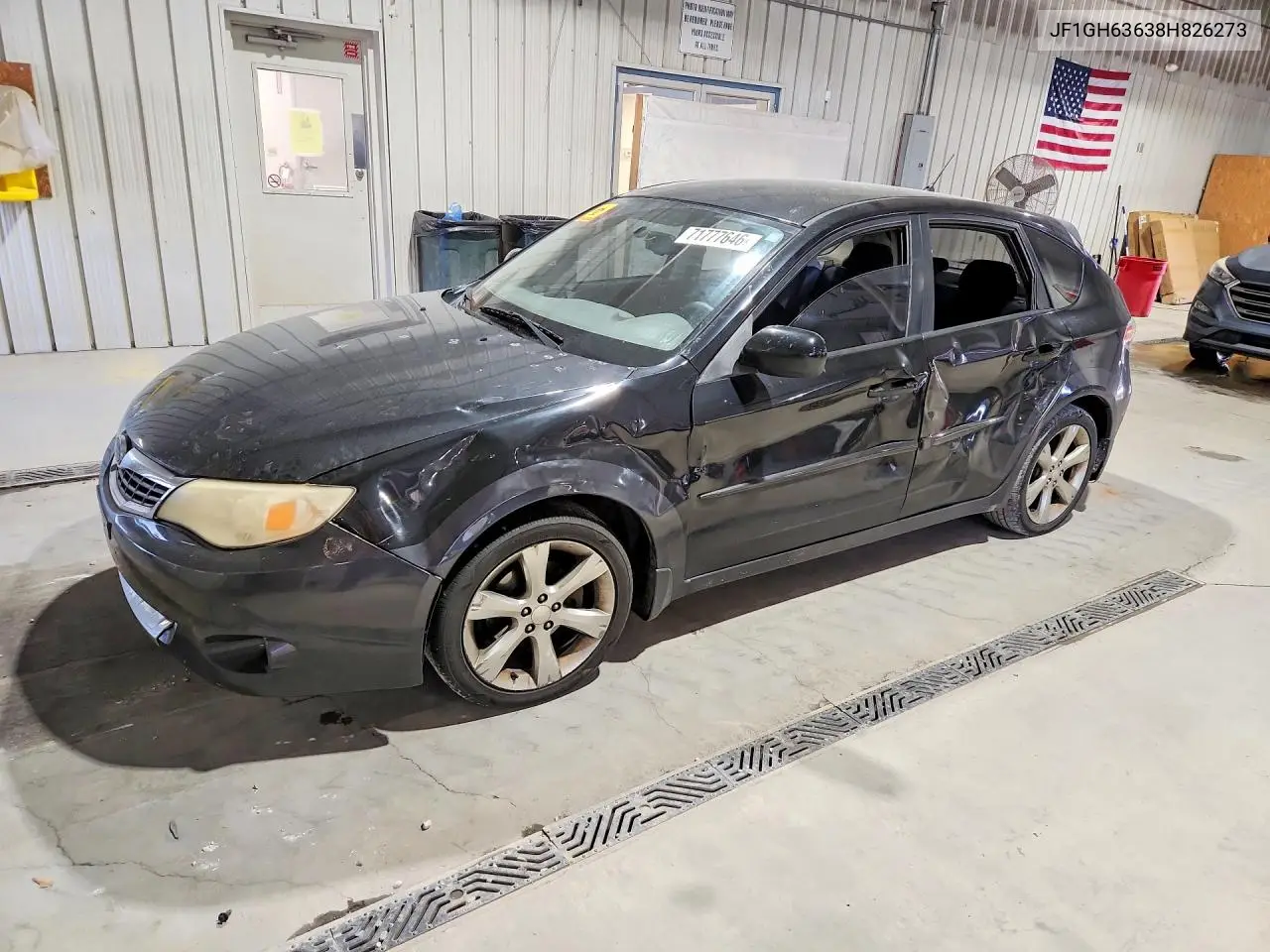 SUBARU IMPREZA 2008, VIN JF1GH63638H826273