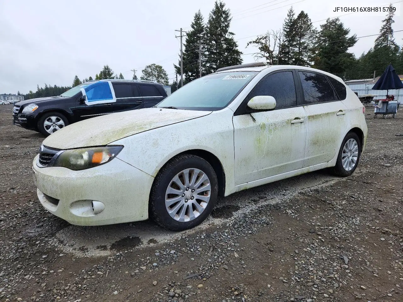 SUBARU IMPREZA 2008, VIN JF1GH616X8H815709